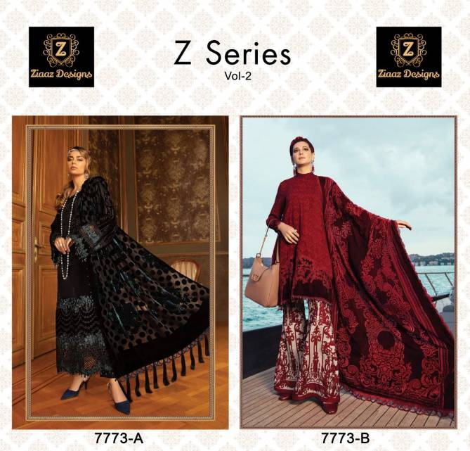 Ziaaz Z Series 2 Heavy Festive Wear Embroidered Patch Pakistani Salwar Kameez